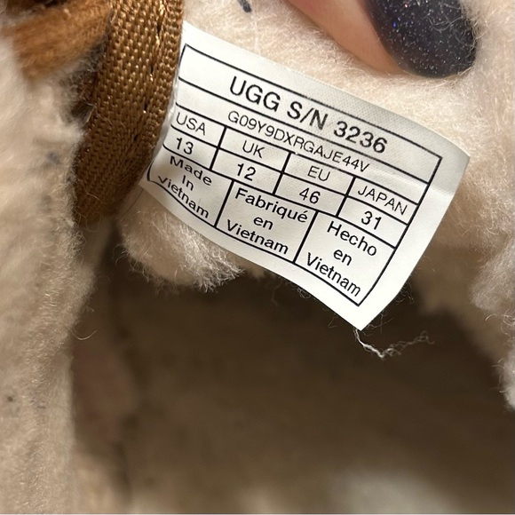 UGG Neumal Chukka Boot Chestnut Men’s Size 13 - Picture 10 of 12